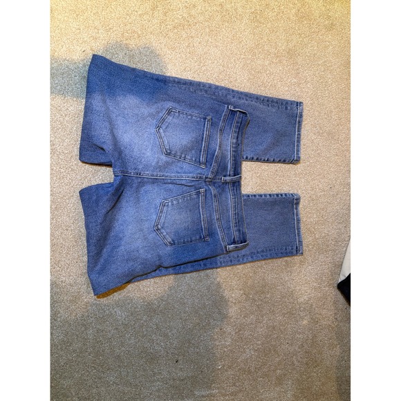 Fashion Nova Distressed Skinny Jeans Medium Wash Blue Ripped Denim Size 7/28 - Picture 2 of 5